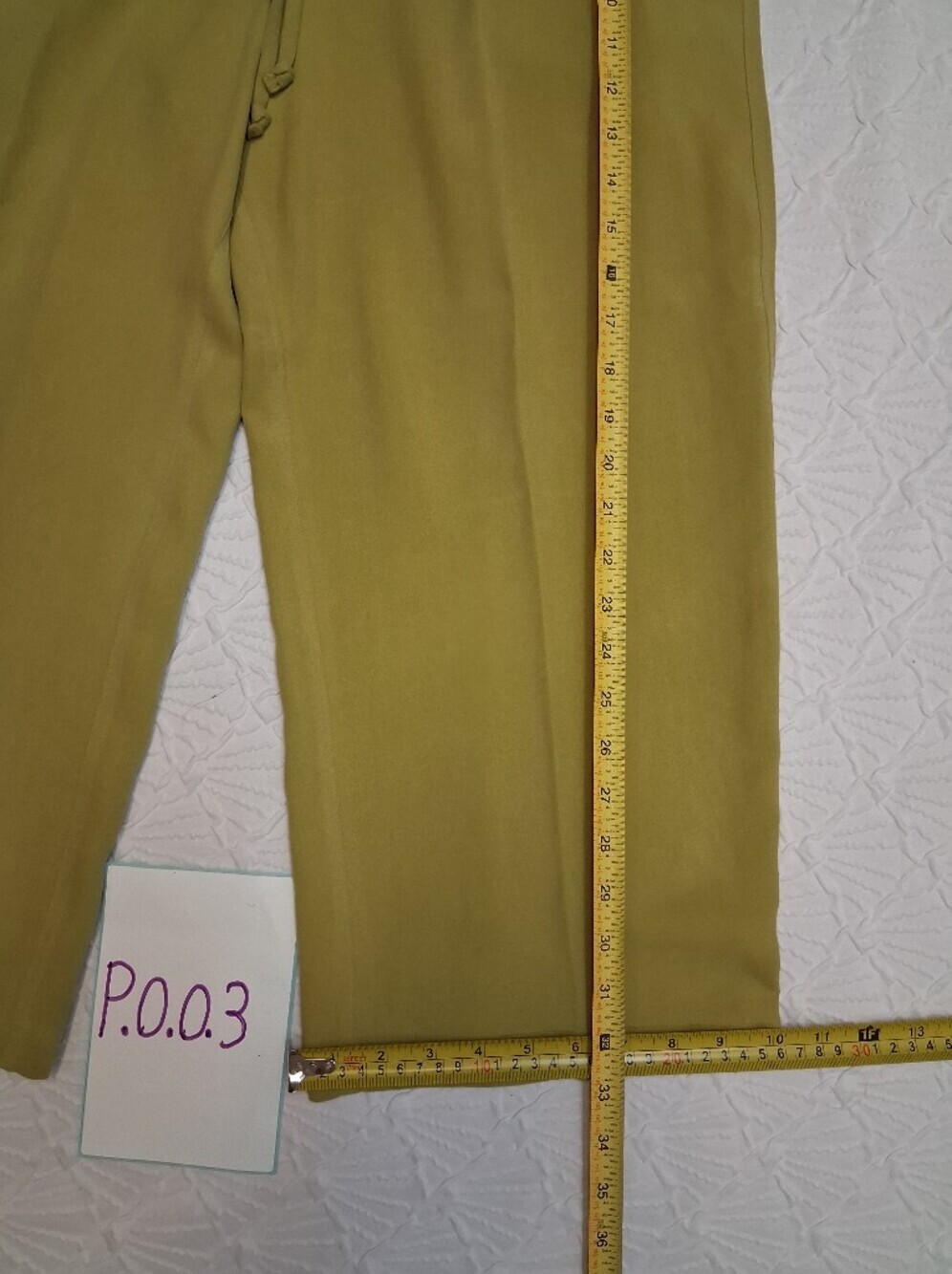 Tommy Bahama Olive Drawstring Cropped Capri Pants - Picture 14 of 17